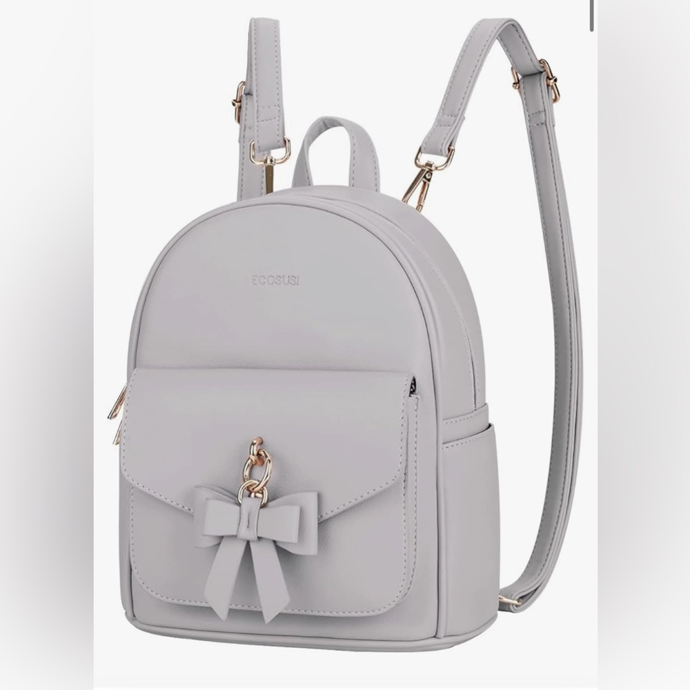 ECOSUSI Mini Backpack, Grey